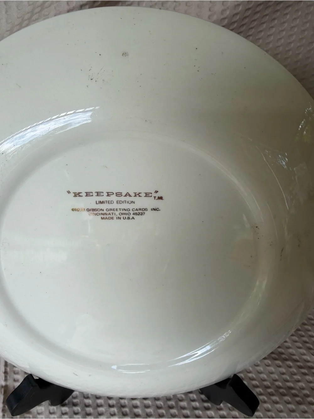 Vintage 'What Is A Boy?' Keepsake Decorative Baby Boy Plate